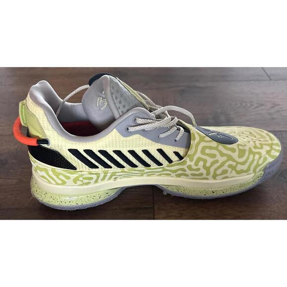 Li Ning WOW7 Way Of Wade 7 Mustard Size 12 Dwyane Wade Yellowish Green NICE! - Picture 2 of 12